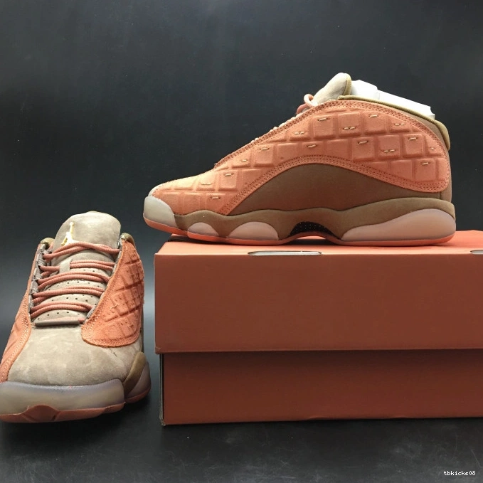 Cheap TBkick 13 x Sepia AT3102-200 Air Stone Jordan CLOT Canteen-Terra Low Blush 0820